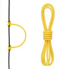 Archery D Loop Rope 2 FT, Bow D Loop String Release Material Nock Wire, Yellow