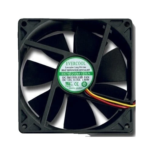 EVERCOOL Sleeve 3-Pin Computer Case Fans