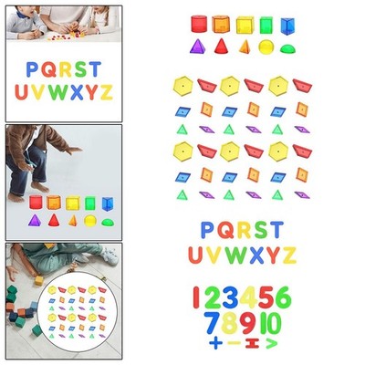 2-6er Pack Halbtransparente Musterblöcke Kinder Jungen Mädchen Spiel Kindergarten