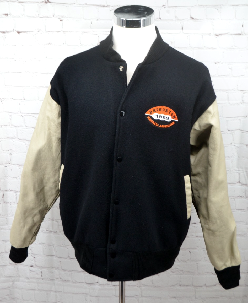 VINTAGE Men's PRINCETON Football Leather / Wool Varsity Jacket