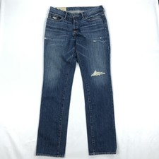 Abercrombie  Fitch Women's W31 L32 The A F Skinny Jeans Distressed Button Fly