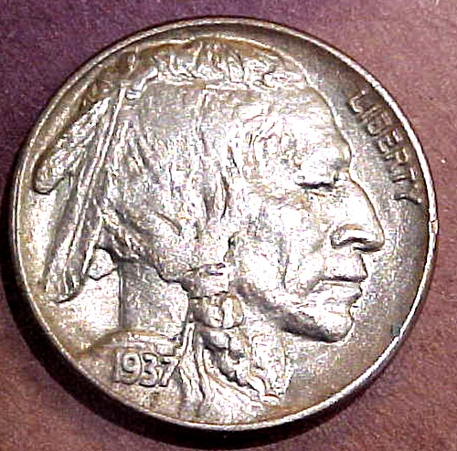 1937 BUFFALO NICKEL...FREE SHIPPING!......MIN. BID .01 & NO RESERVE!