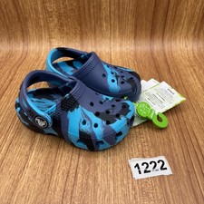 Crocs Classic Marbled Clog Toddler Size 6 Navy Blue New Slip On 1222