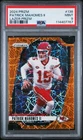 2024 Panini Prizm Patrick Mahomes II Orange Lazer PSA 9 Kansas City Chiefs