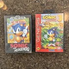 Lot of (2) VINTAGE Sega Genesis Sonic the Hedgehog 1 & 3 Game Cartridges