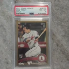 2011 Topps Update Mike Trout US175 Gold PSA 8 Rookie card