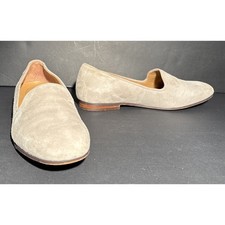 Vionic Willa Flats Women's Beige Suede Comfort Shoes Slip On Loafers Size 6.5