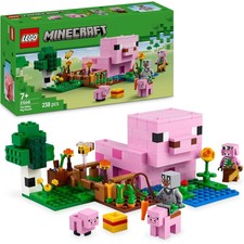 LEGO Minecraft 21268 - La Casa del Maialino, Gioco di Ruolo con Personaggi, Anim