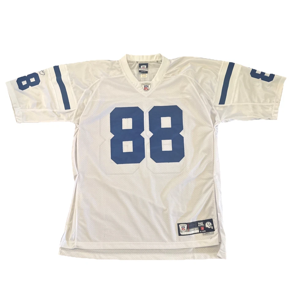Camiseta Indianapolis Colts 2XL Marvin Harrison Hombre’s Reebok Blanca Foto 2 de 4