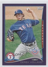 2014 Topps Opening Day Toys R Us Purple Derek Holland #191 1s8