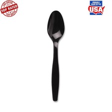 Heavy-Weight Disposable Plastic Teaspoons 1000 Count Durable Tableware Spoons US