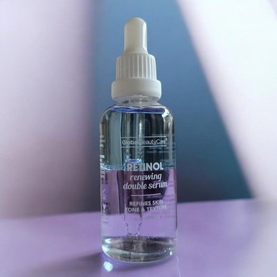 Global Beauty Care RETINOL Renewing Double Serum 1.7 fl oz (50mL) Refines Skin