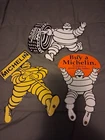 RARE VINTAGE MICHELIN MAN TIRES PORCELAIN SIGN LOT CAR GAS AUTO OIL MOTORCYCLE