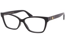 Gucci GG0634O 001 Eyeglasses Women's Black Full Rim Rectangle Shape 55mm