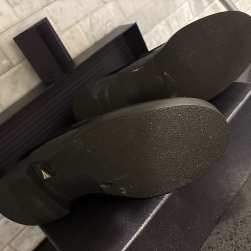 Mocasines de cuero con tacón cepillado chocolate Prada. Talla 8 en hombre. ¡Con caja!! - Imagen 9 de 22