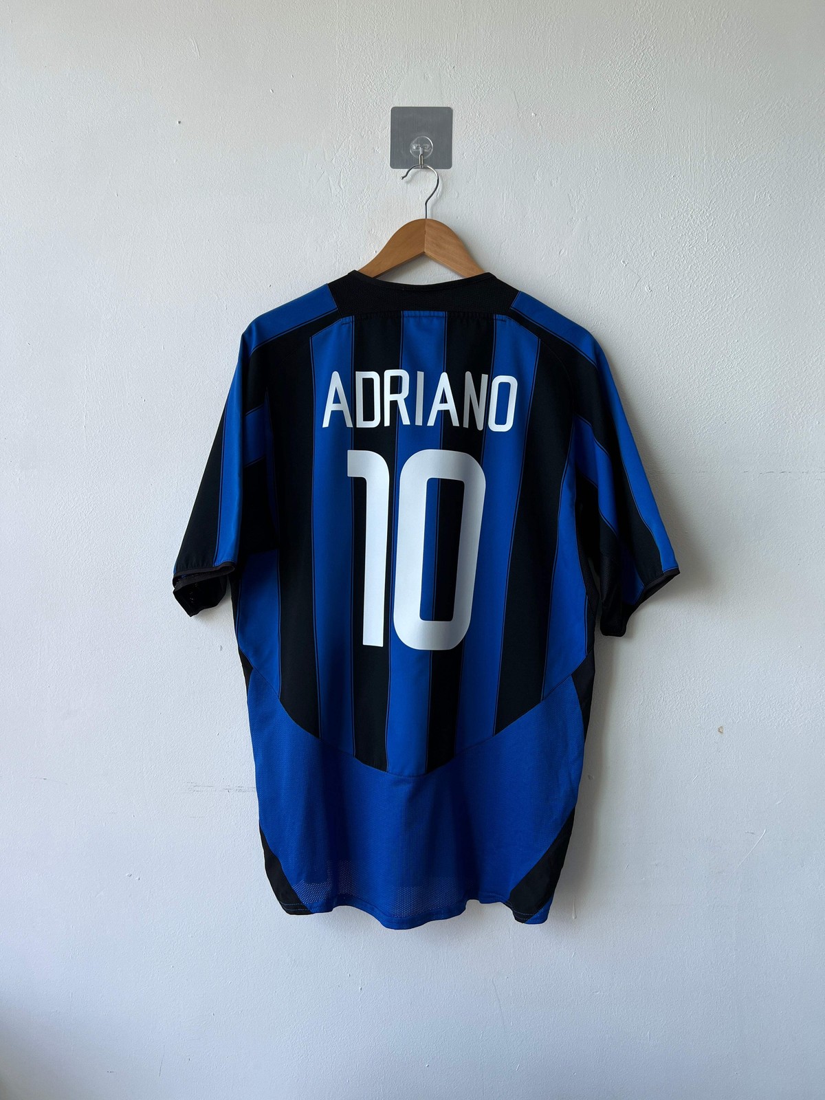 (L) Inter Milan 2003-04 Home Shirt Adriano #10 Original Vintage Jersey Kit