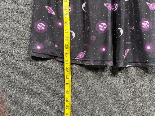 Hot Topic Dress Womens 3XL Skater Mesh Overlay Space Alien Galaxy Pockets - Picture 6 of 6