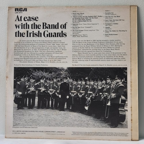 At Ease With The Band of The Irish Guards 12” Vinyl LP Record - Picture 2 of 4