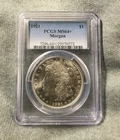 1921 Morgan Silver Dollar PCGS MS-64+ Blast White