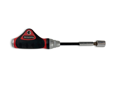 #ad #ad Husky T Handle Ratcheting Screwdriver Nut Driver with Socket Red Black Steel $19.96