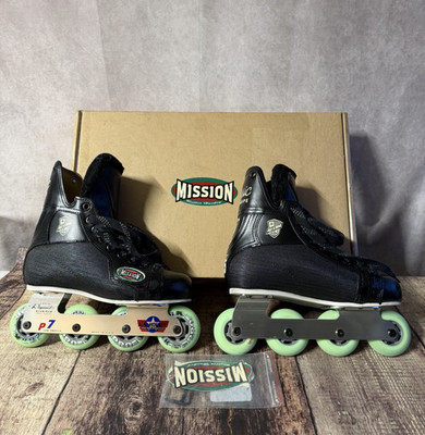 Mission Classic Special Equipe P7 Rollerblades Old School Size 8 Excellent Cond.