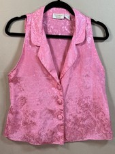 Vintage Victoria's Secret M Floral 2 Piece Pajama Short Set Womens Gold Label