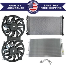 Fits For Nissan Altima 2011-2018 Radiator A/C Condenser and Cooling Fan