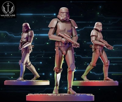 Stormtrooper Star Wars Legion Miniature 35mm Shatterpoint 40mm 3D Printed