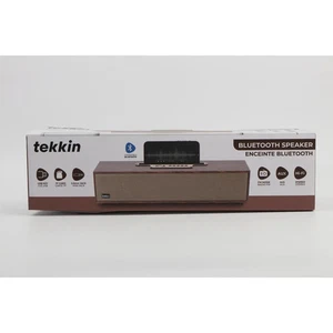 TEKKIN PORTABLE BLUETOOTH SPEAKER WOOD APPEARANCE USB, AUX,RADIO, Bonjour. BARGAIN!