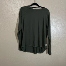 PINK Victoria's Secret long sleeve active top green large