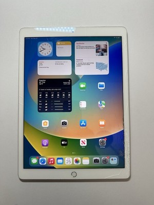 Apple iPad Pro 12.9 32GB Silver - Damaged - Tested Working - Read