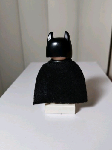 Lego Duplo Figure Batman Black Slate Gray With Cape - Picture 2 of 4