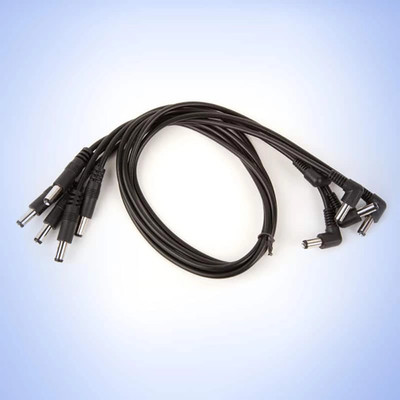 Strymon DC 36-Inch Pedal Power Cables, Straight to Right Angle, 5-Pack