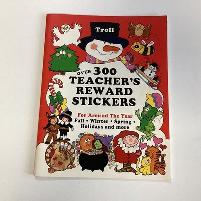 VTG 1992 Troll Teacher Sticker Book Over 300 Rewards and Highlight Stickers