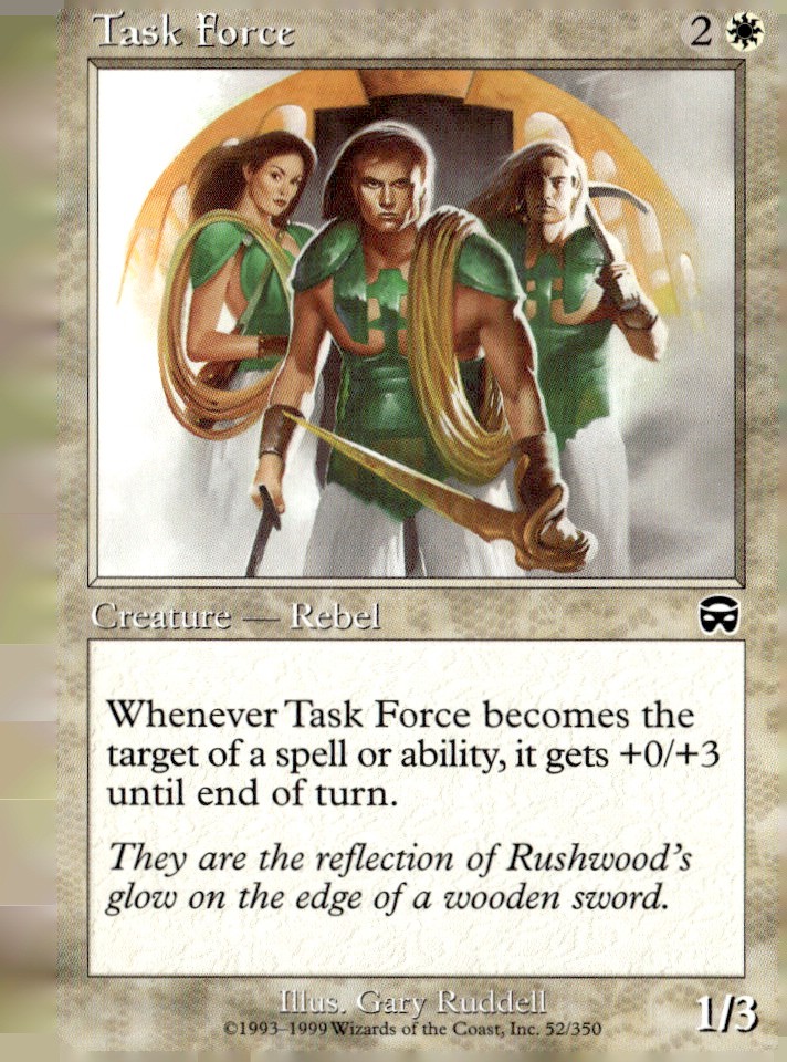 Mercadian Masques #52 Task Force NM A4-1