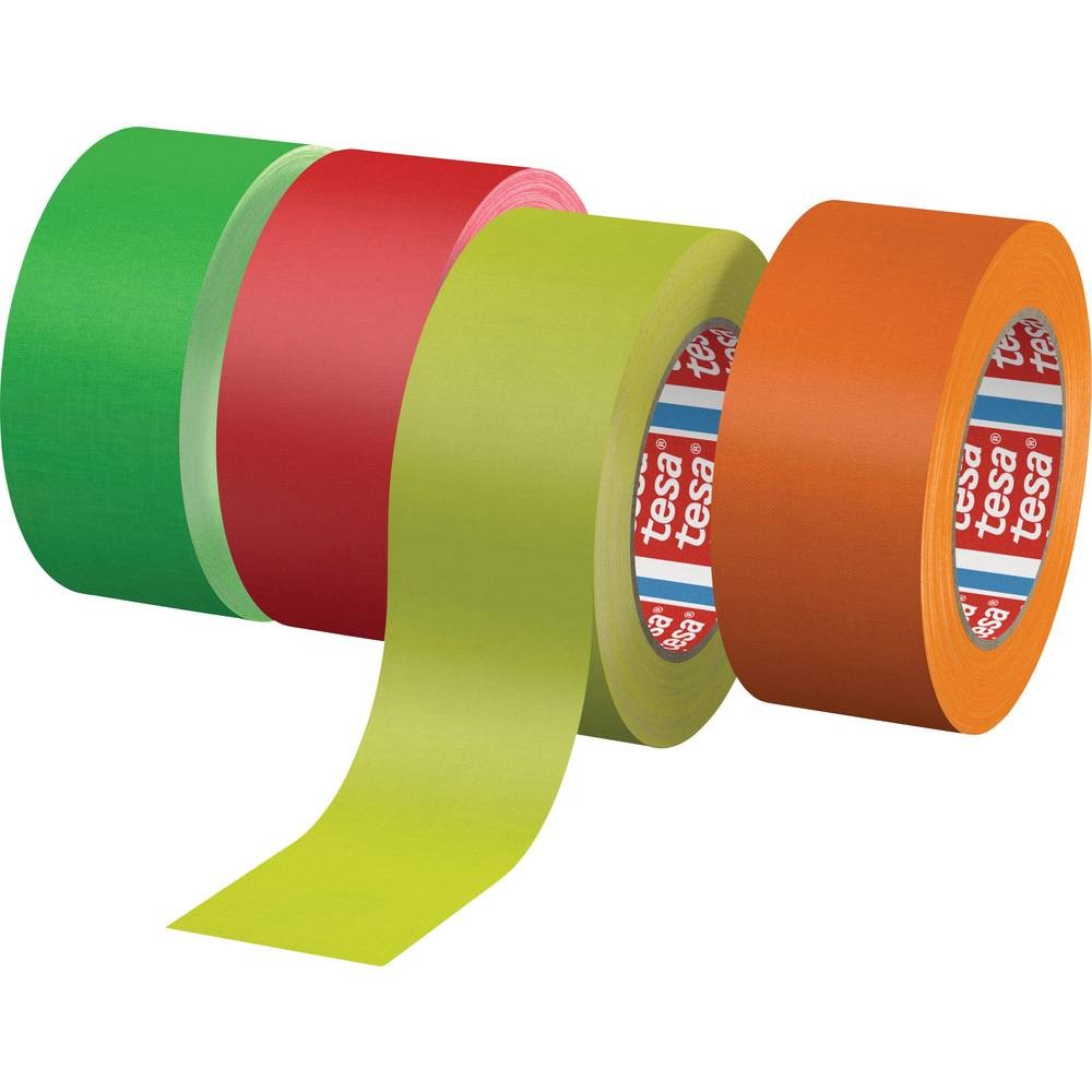 Ruban toilé tesaband 4671 orange fluorescent pour scène