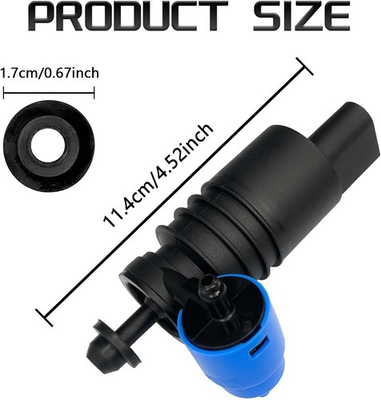#ad HHZL Windshield Washer Fluid Pump Spray Front Wiper Pump Blue $14.72