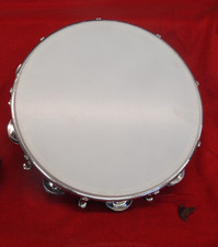 Tambourine 10 inch wood double row head music instrument hand percussion PA126