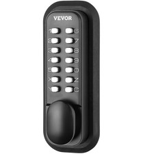 Waterproof Zinc Alloy Keypad Door Lock, 14-Digit Code, Surface Mount Latch