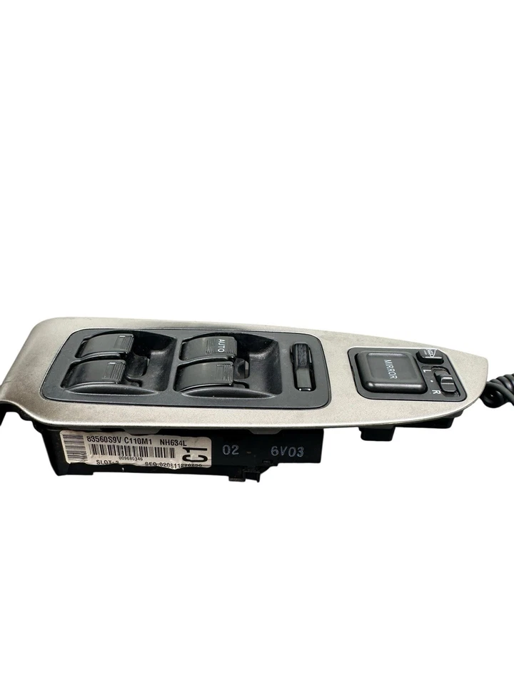 Interruptor de ventana maestro Honda Pilot 2003-2008 control del espejo retrovisor de puerta del conductor OEM Foto 3 de 3