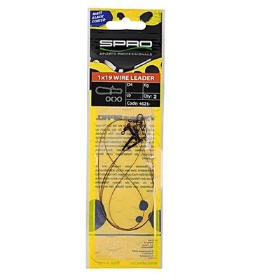 Spro 1x19 Wire Leader 20cm 6,8kg 2Stück