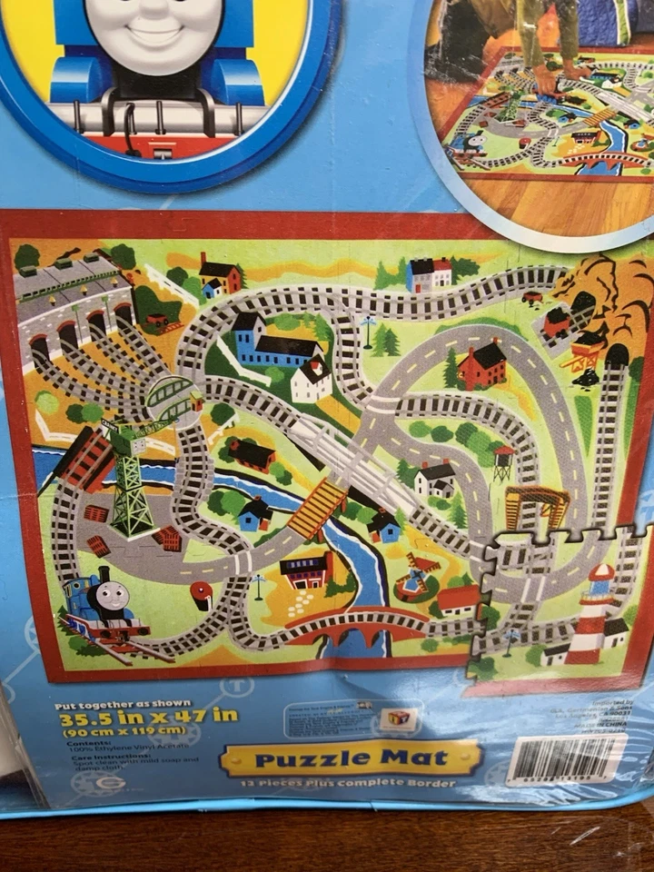 Big 2006 Thomas & Friends the Train 12 Piece Foam Floor Puzzle Mat 35.5 x 47 - Image 3 of 4