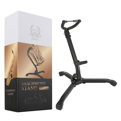 Folding Saxophone Stand, Alto/Tenor Sax Stand, Adjustable Saxophone Holder Ra...