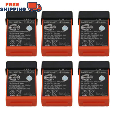 6PCS 2100mAh BA225030 6V Ni-Mh Battery For HBC Pump Truck Remote Control Battery