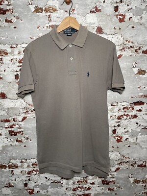 Polo Ralph Lauren Polo Shirt Short Sleeve Grey Small S Pony See Pics