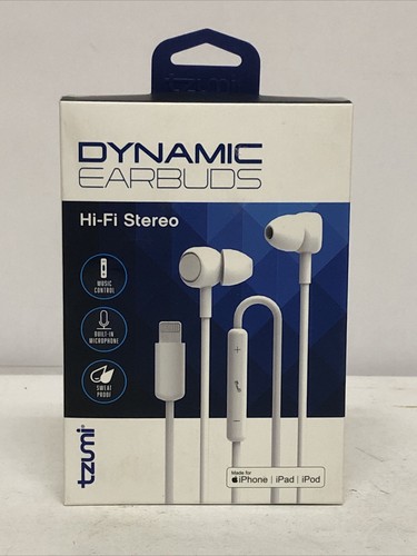 Lot Of (3) Tzumi Dynamic Hi-Fi Stereo Earbuds for Apple iPod iPad iPhone White - Picture 2 of 5