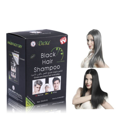 Dexe Black Hair Shampoo 5 minutes Dye Instant Colour Black Shine & Nourish