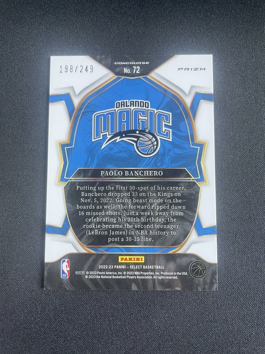 その他 PSA10 paolo banchero select scope prizm Paolo Banchero 2022 Select Scope Prizm Rookie Card Rare PSA