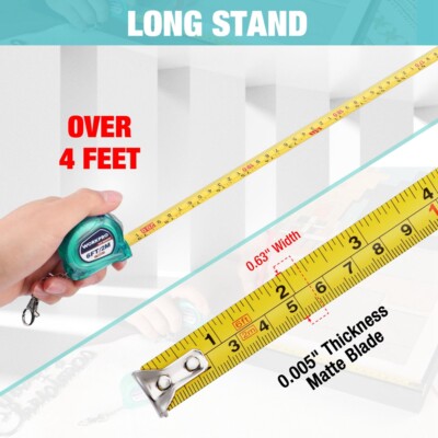 Mini Measuring Tape WORKPRO 3-Pack Keychain Tape Measures