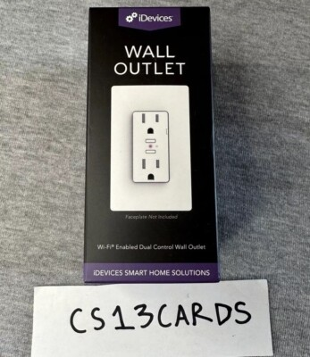 #ad IDevices Wi Fi Enabled Smart Duplex Wall Outlet 15A White IDEV0010 NEW SEALED 1 $34.95